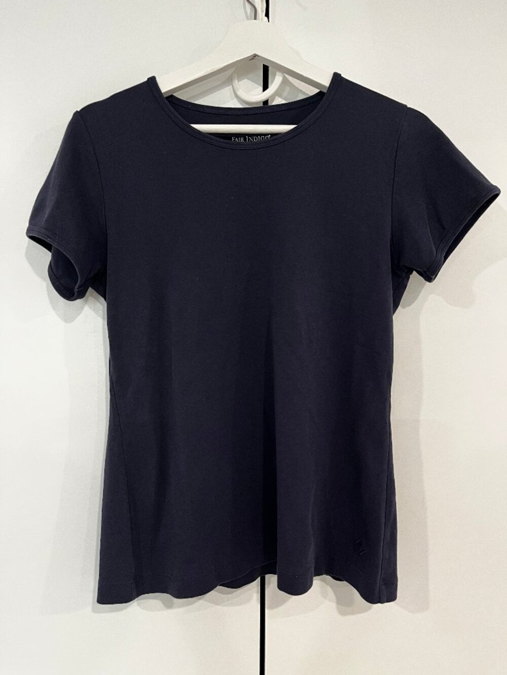 Fair Indigo Tee - 100 Organic Cotton, Dark Navy Blue, Medium